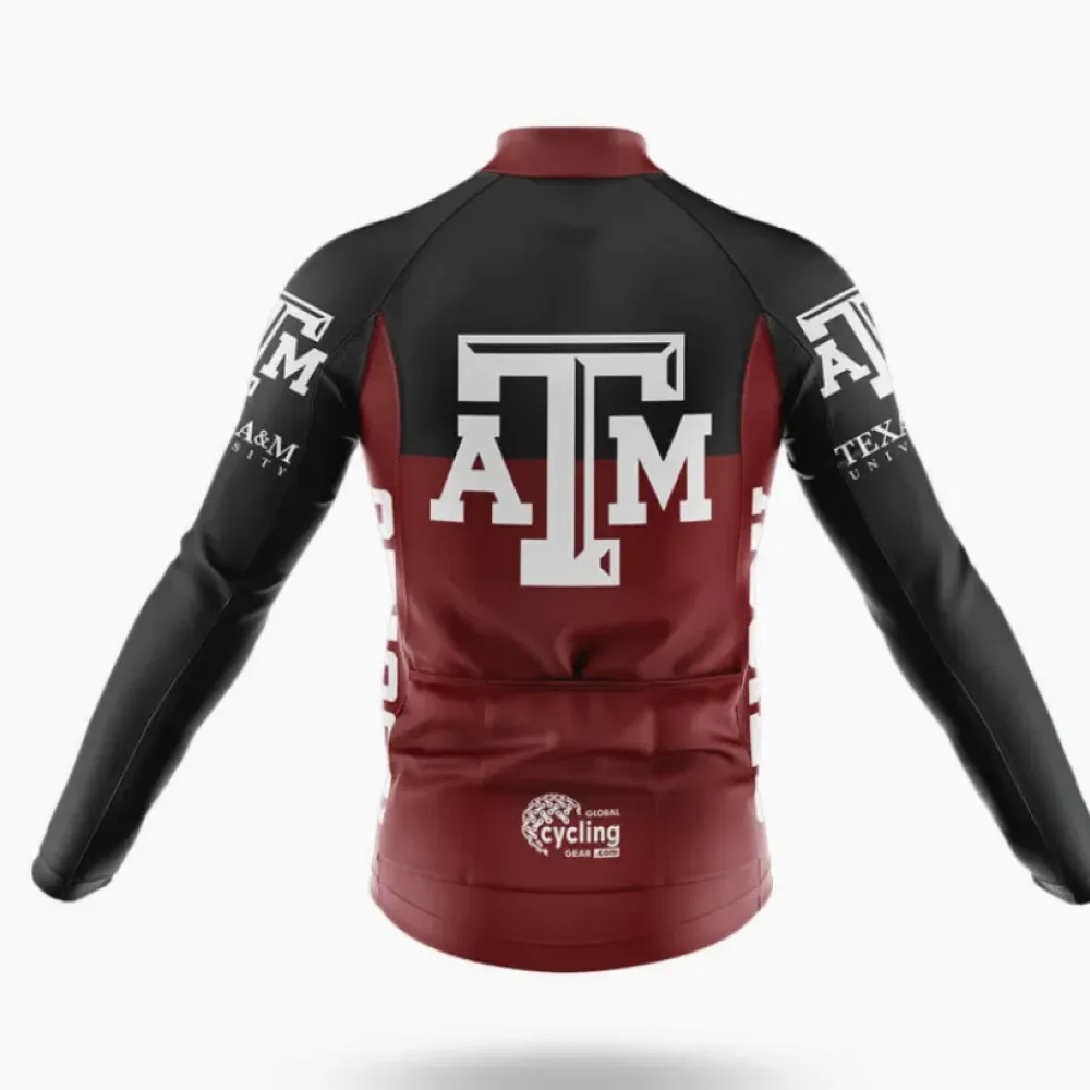 Texas A&M Cycling Kit Full Set Ver.2 Feature Maroon/Black/White
