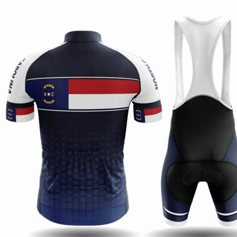 North Carolina S1 Cycling Kit Full Set Navy/White/Red
