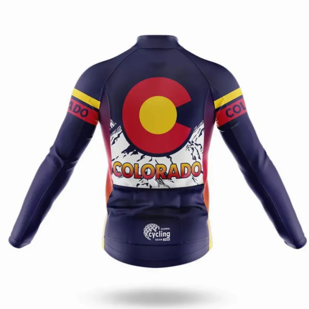 Colorado Icon Cycling Kit Mountain Peak Navy/Yellow/Red