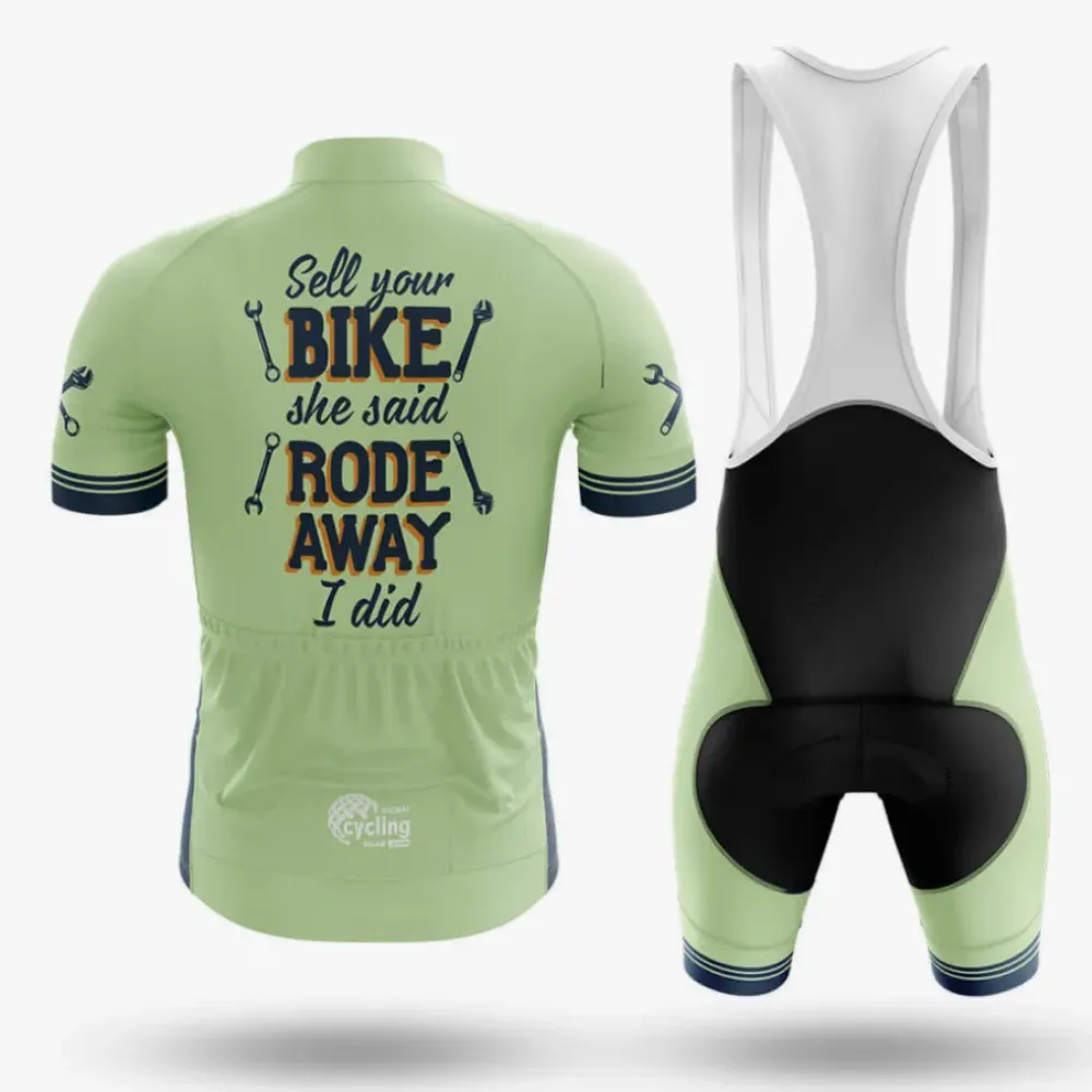Cycling Kit Full Set Unique Design Mint Green/Black/White