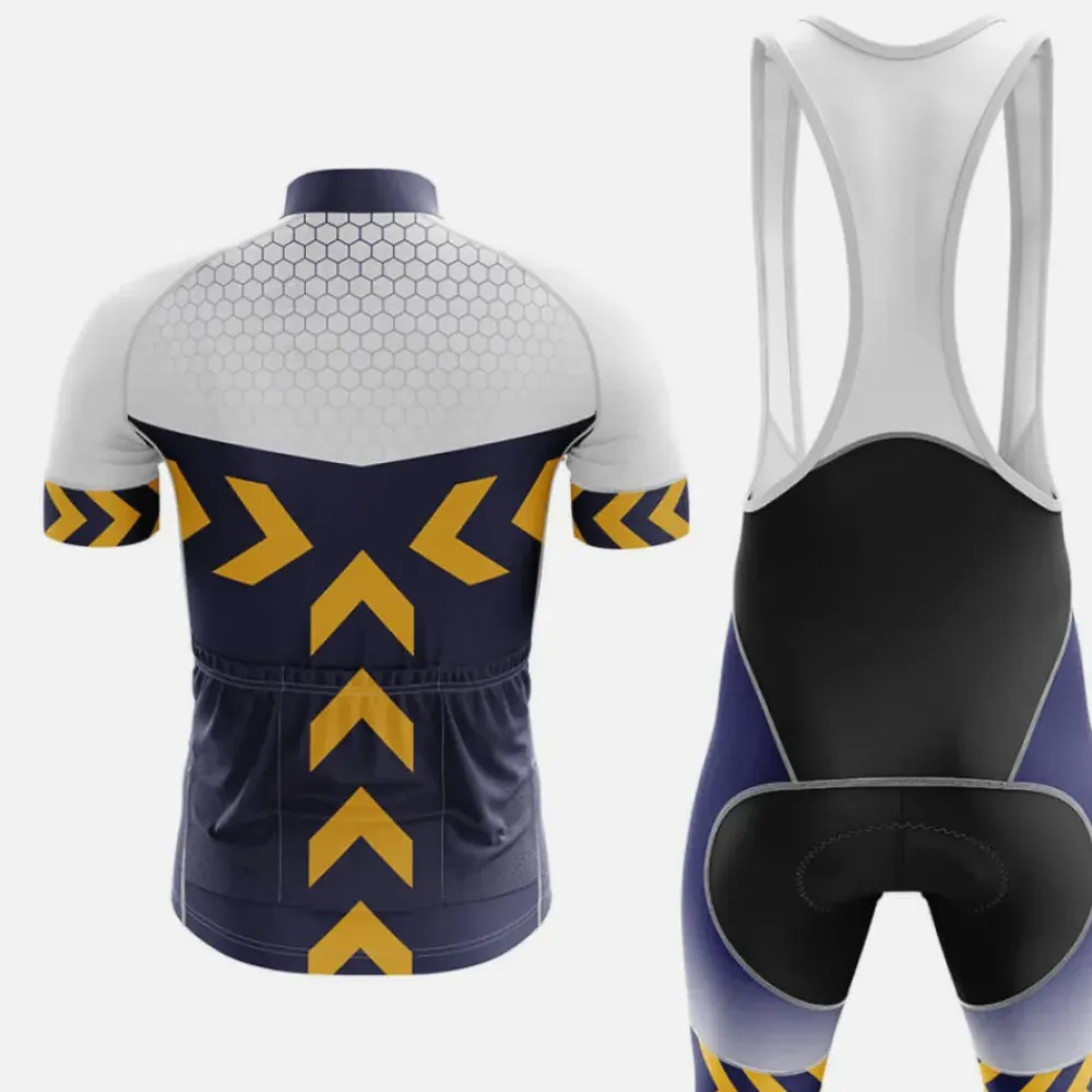 Therapy Men's Cycling Bibs Ver.2 Breathable Black/Yellow/Purple