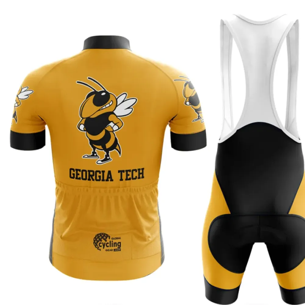 Georgia Tech Yellow Jackets Cycling Kit Full Set Gold/Black/Yellow