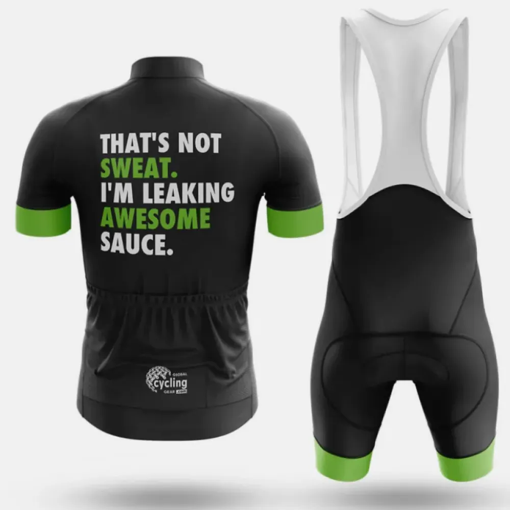 Awesome Sauce Cycling Bibs Breathable Black/Green/White