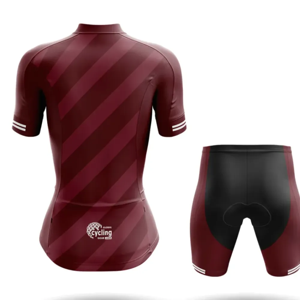Cycling Shorts Anatomical Heart Black/Burgundy/White