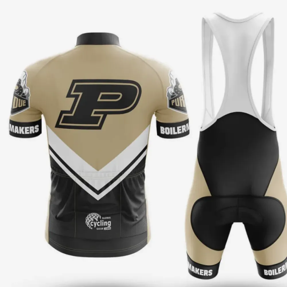 Boilermakers Long Sleeve Cycling Jersey Ver.3 Premium Gold/Black/White