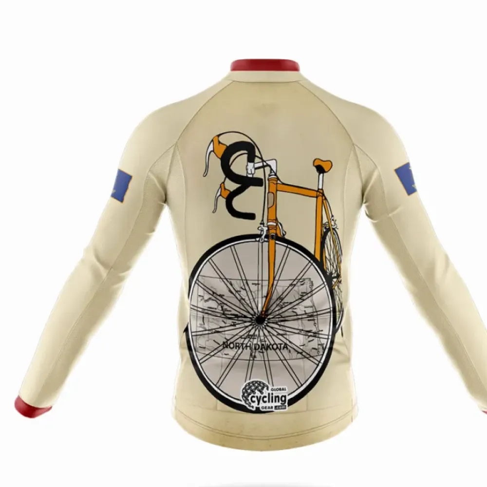 North Dakota Riding Club Long Sleeve Cream/Red/Gold