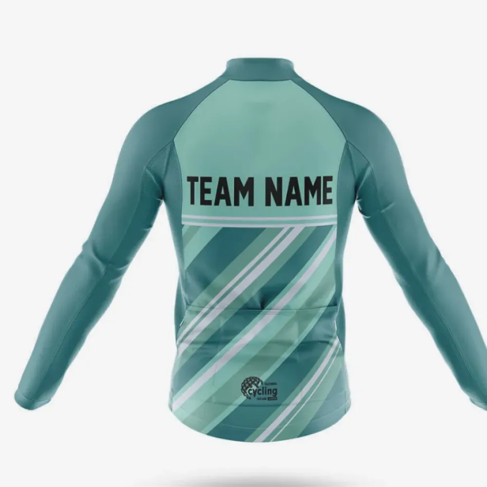 Cycling Bibs S6 Custom Team Name White/Teal/Black