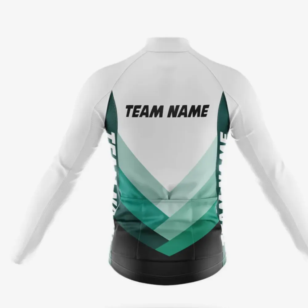 Cycling Kit M12 Custom Team Name White/Green/Black
