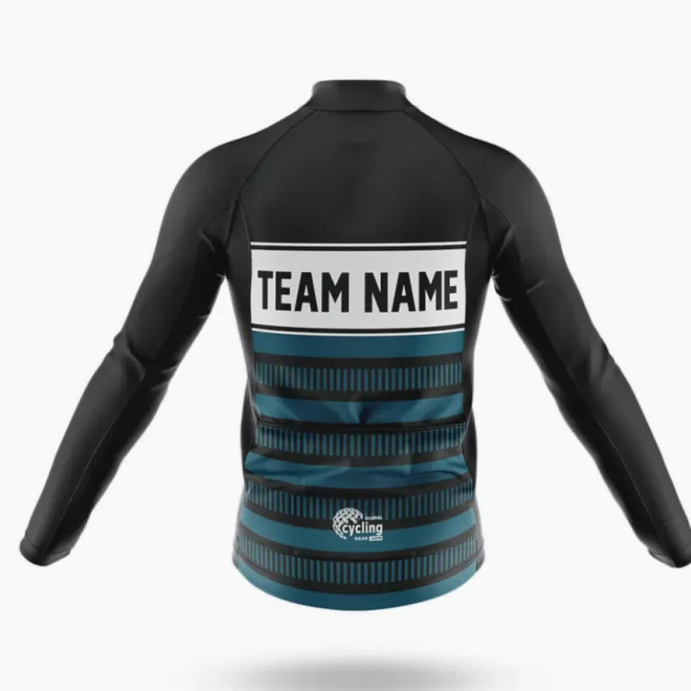 Cycling Kit Custom Team Name Black/Teal/White