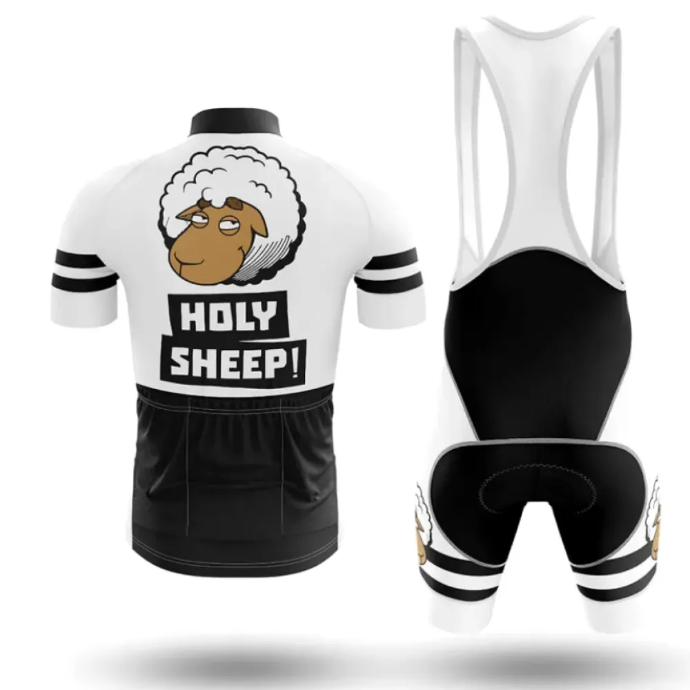 Holy Sheep Cycling Jersey Sheep Riding Bikes White/Black/Grey