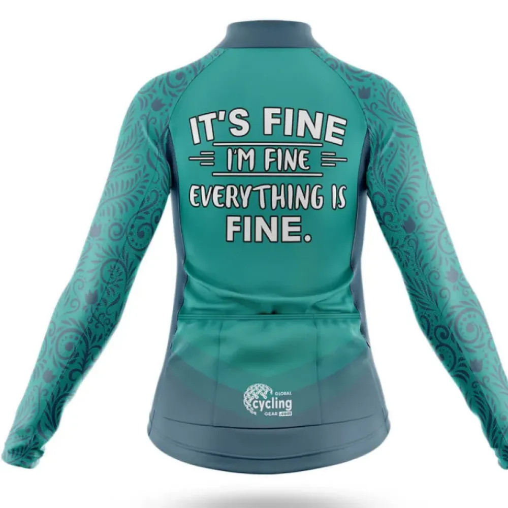 Cycling Kit It's Fine Teal/Black/Green