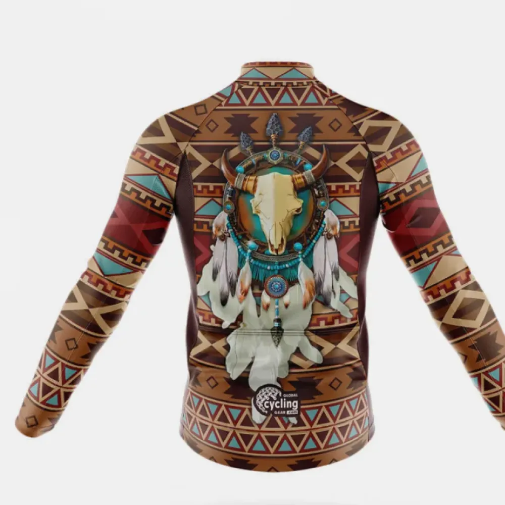 Cycling Kit Native Bison Skull Brown/Teal/Black