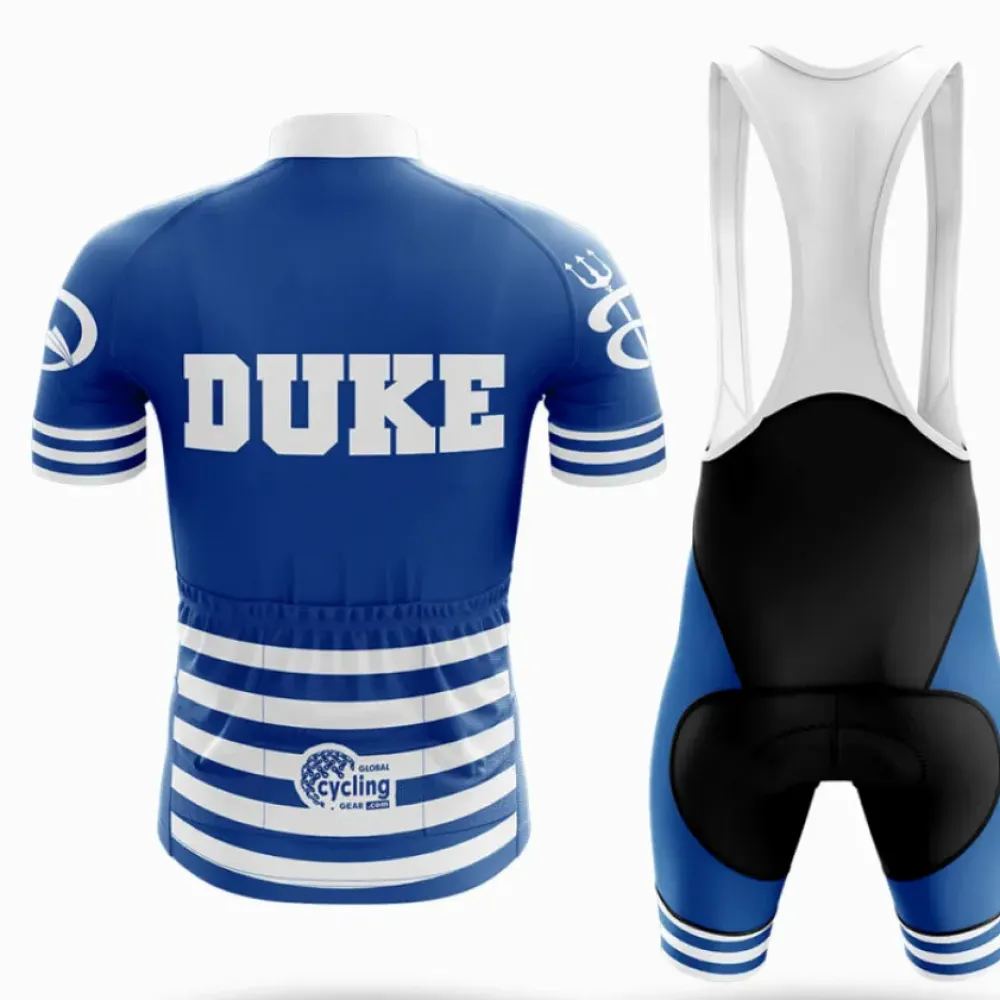 Duke Cycling Kit Full Set Blue/White/Black