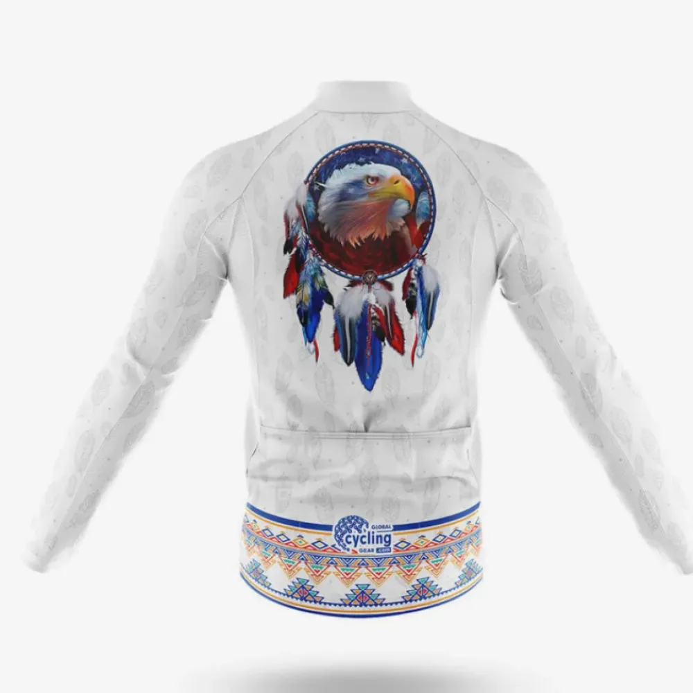 Native Eagle V5 Cycling Jersey Blue/White/Gold