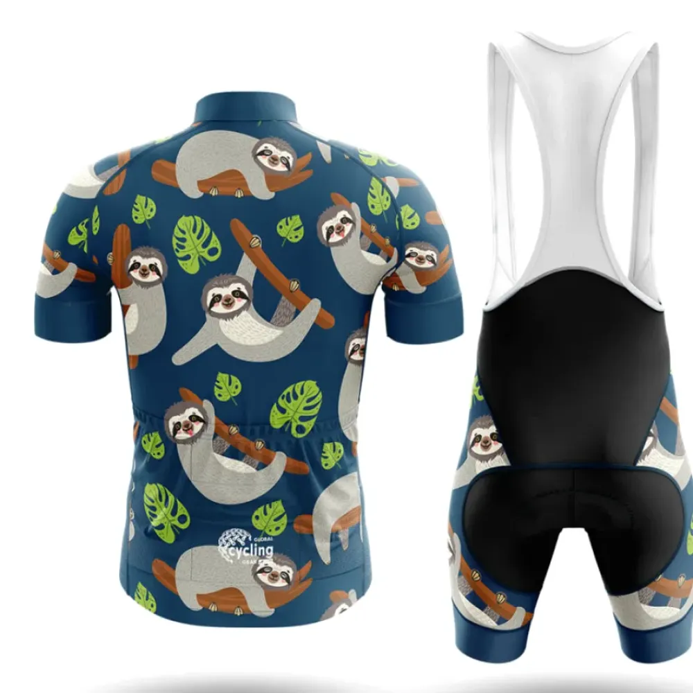 Sloth Cycling Jersey Ver.3 Lazy Jungle Navy/Green/Blue