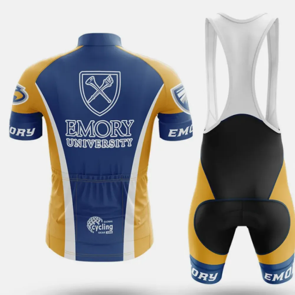 Emory University Cycling Jersey Blue/Gold/White