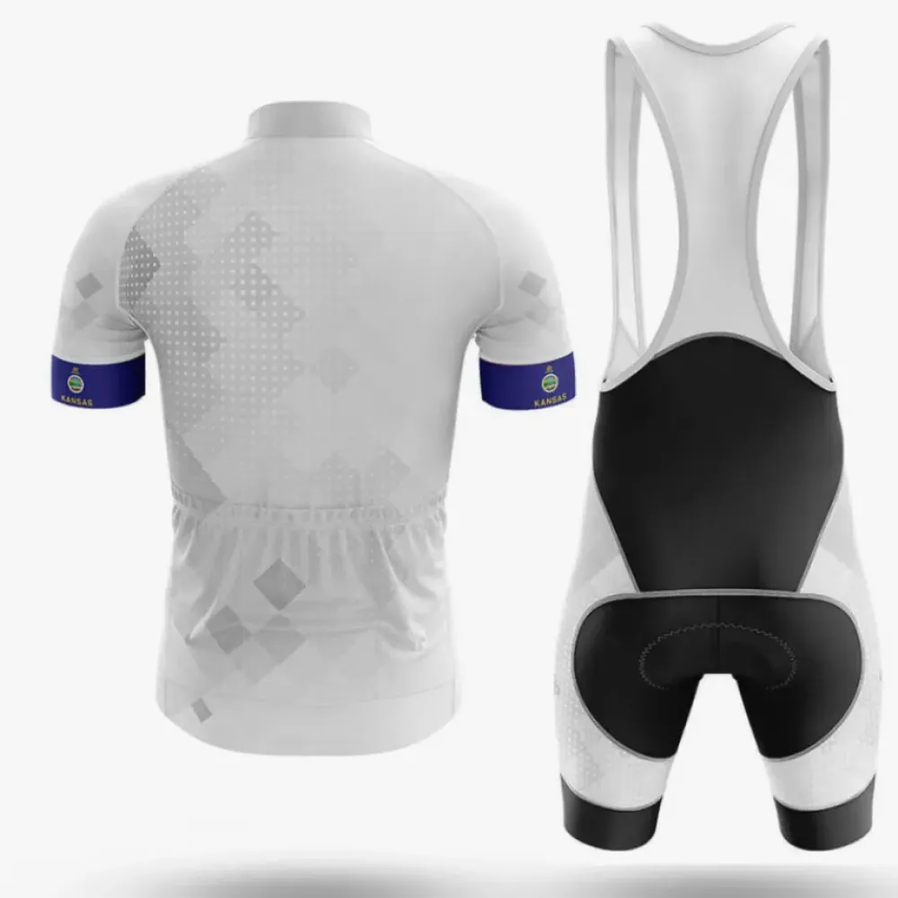 Kansas Cycling Kit Full Set Ver.2 White/Black/Grey