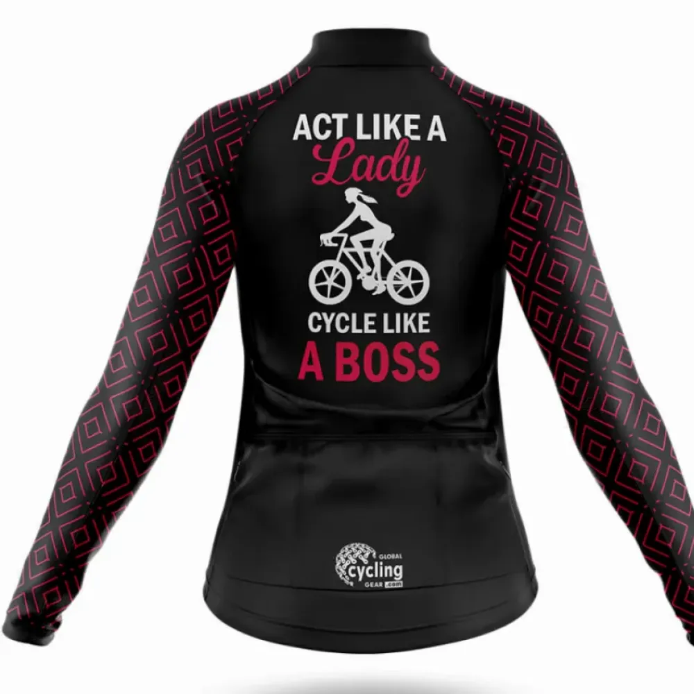 Cycling Shorts Geometric Pattern Black/Pink/Red