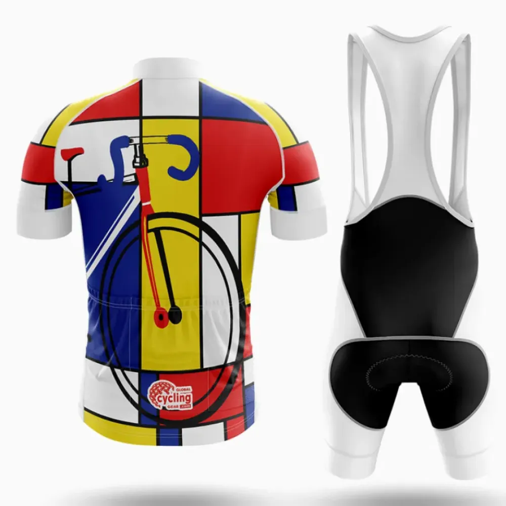 Cubism Cycling Kit Abstract Red/Yellow/Blue