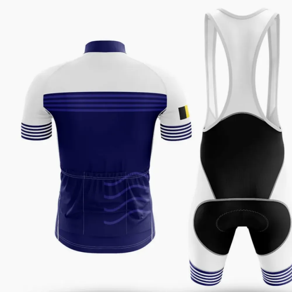 Belgium V19 Cycling Jersey Navy/White/Yellow