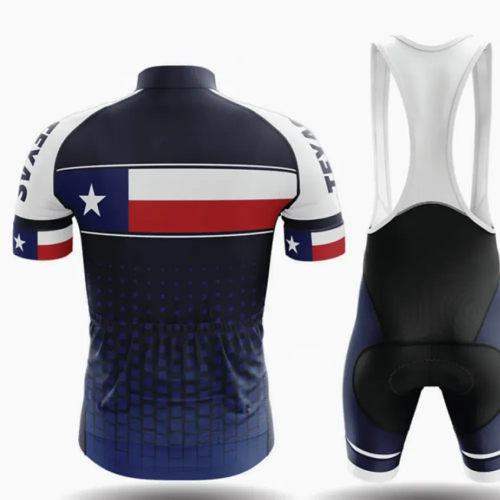 Texas S1 Cycling Kit Full Set Navy/White/Red