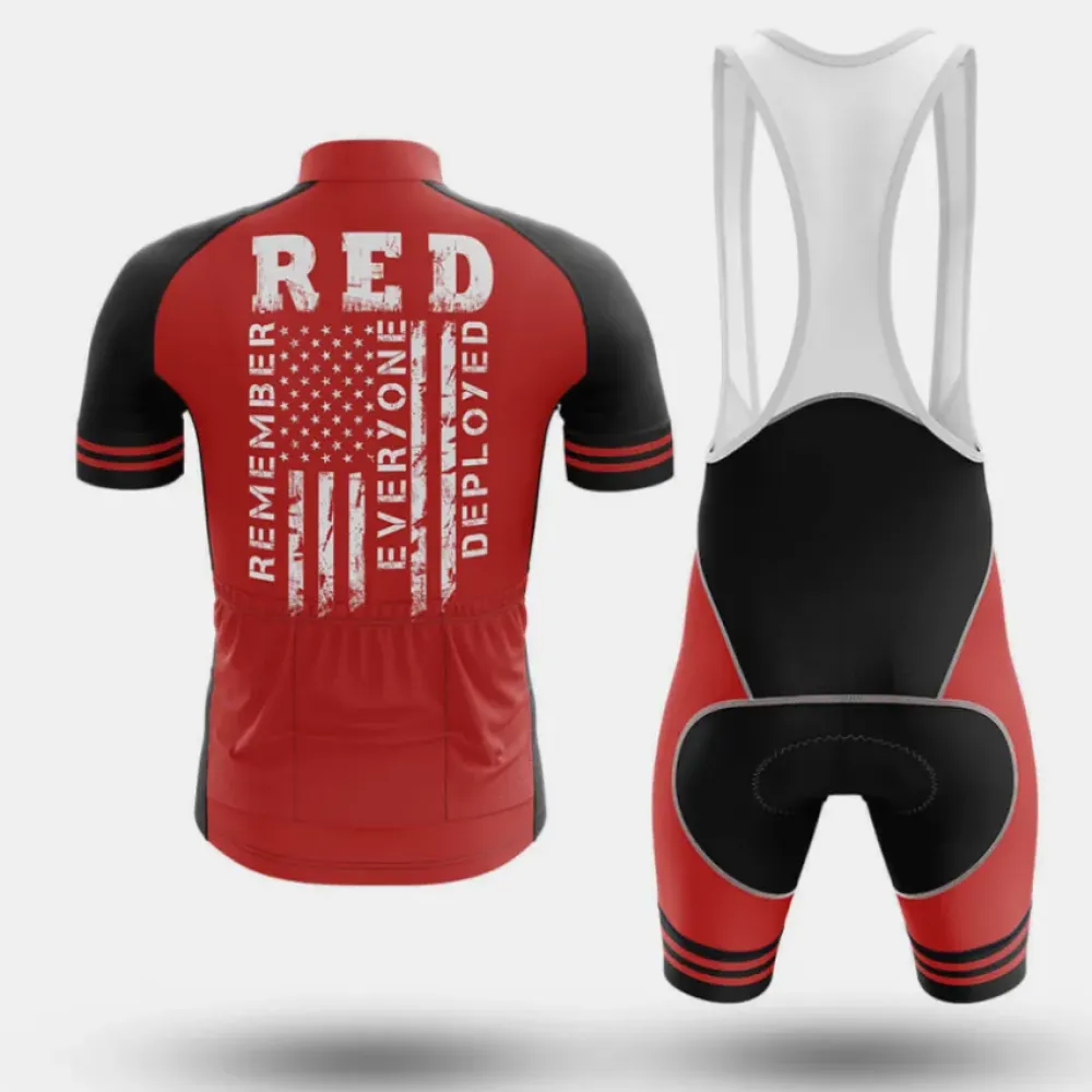Red Friday Cycling Bibs Comfortable Black/Red/White