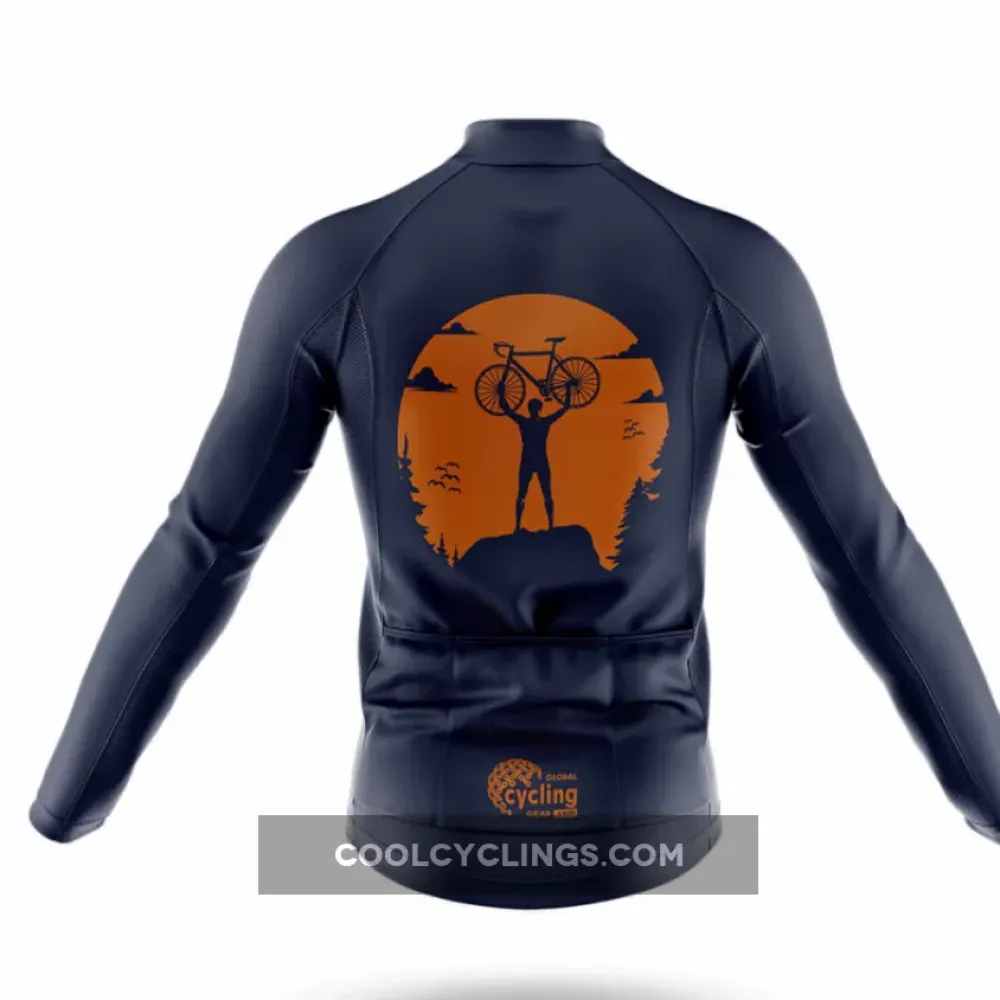 Cycling Bibs Sunset Navy/White/Orange