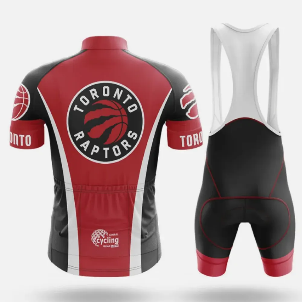 Toronto Raptors Long Sleeve Cycling Jersey Red/Black/White