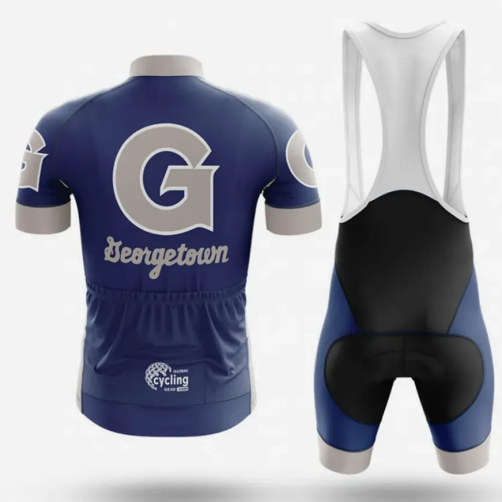 Georgetown Cycling Jersey Premium Navy/Grey/White