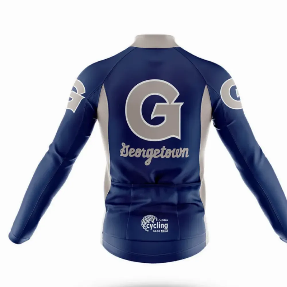 Georgetown Cycling Jersey Premium Navy/Grey/White