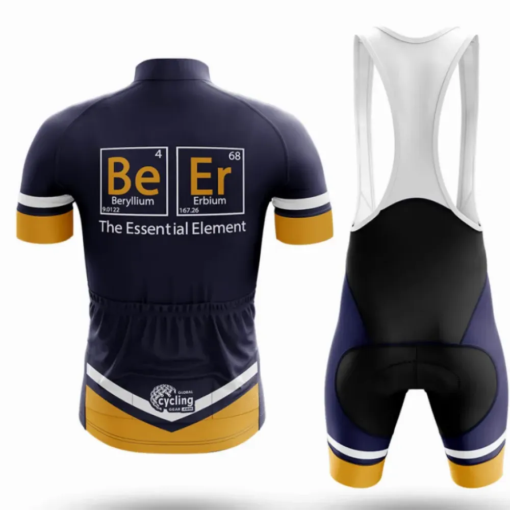 Cycling Bibs Beer Element Navy/Gold/White