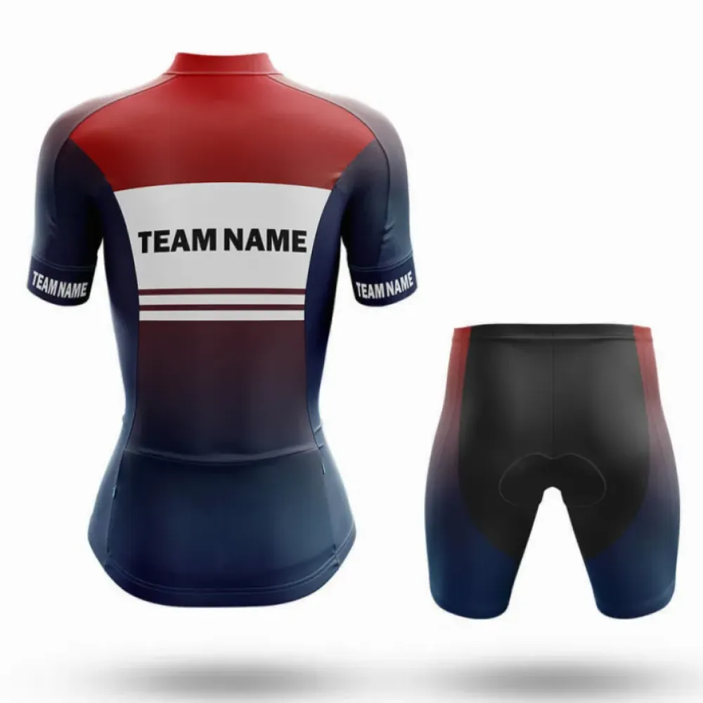 Custom Team Name S2 Gradient Navy/Red/Black