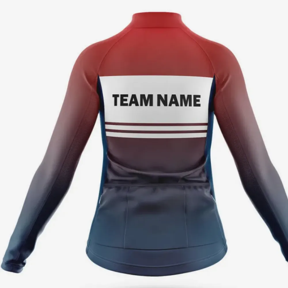 Custom Team Name S2 Gradient Navy/Red/Black