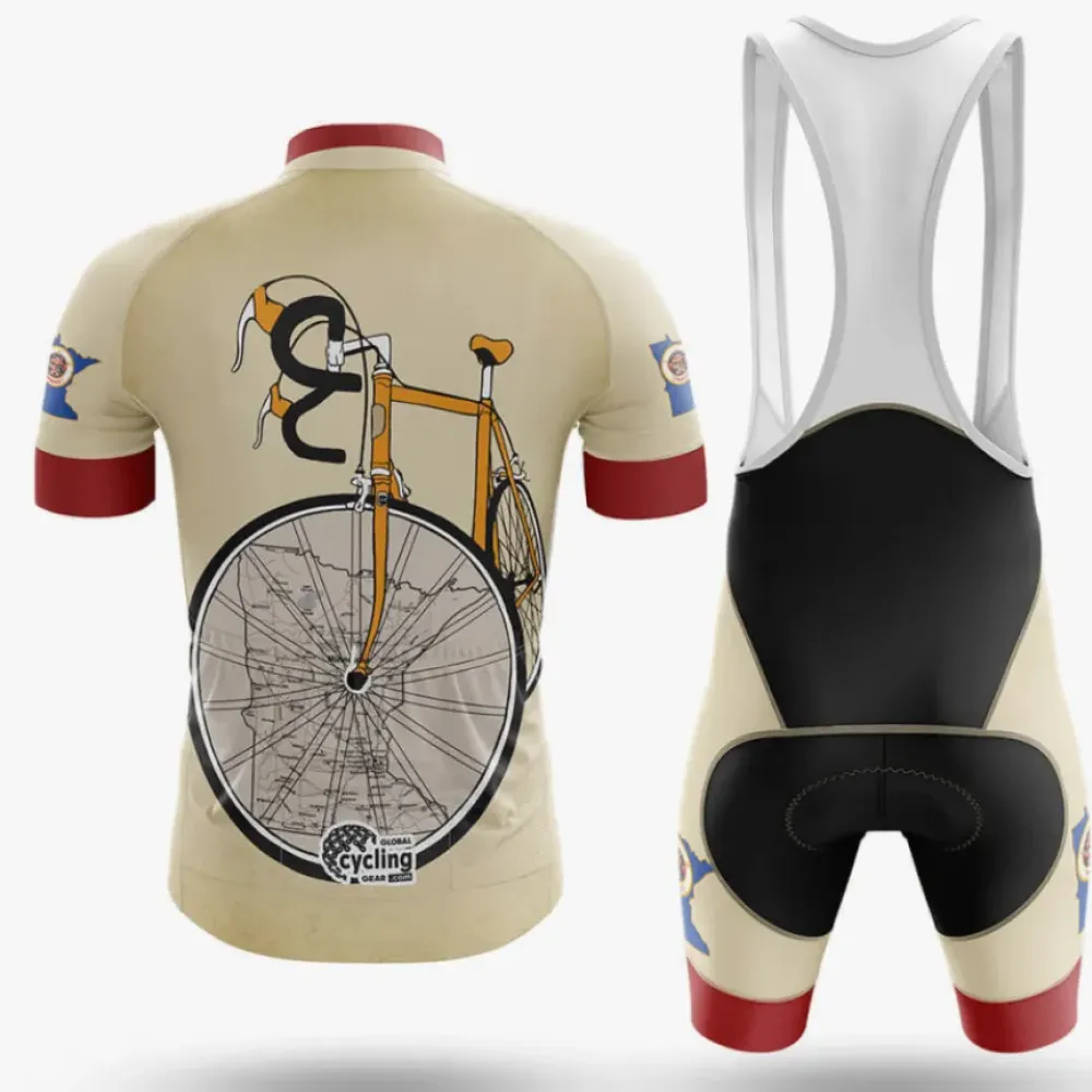 Minnesota Riding Club Retro Bicycle Cream/Red/Blue