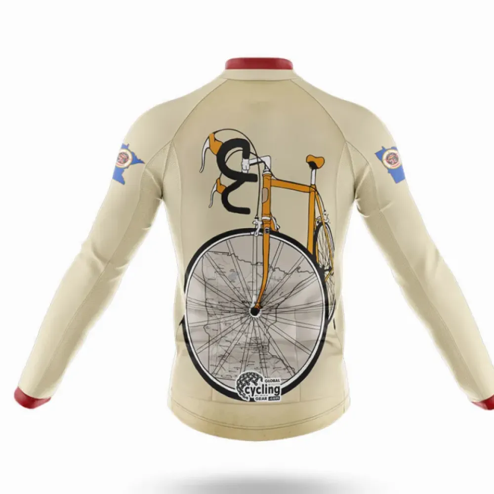 Minnesota Riding Club Retro Bicycle Cream/Red/Blue