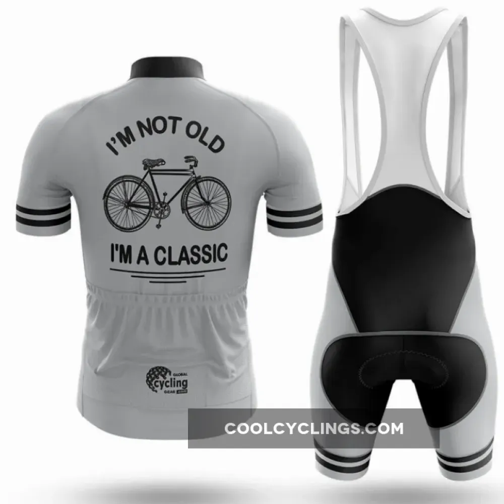 Classic Cycling Jersey I'm Not Old Gray/White/Black