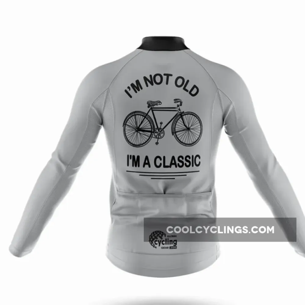 Classic Cycling Jersey I'm Not Old Gray/White/Black