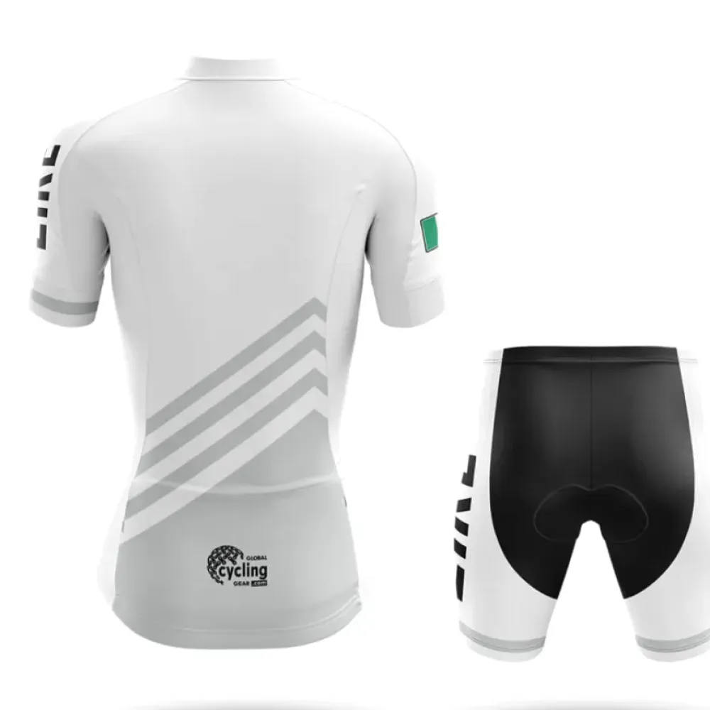 Éire S5 White Long Sleeve Cycling Jersey //