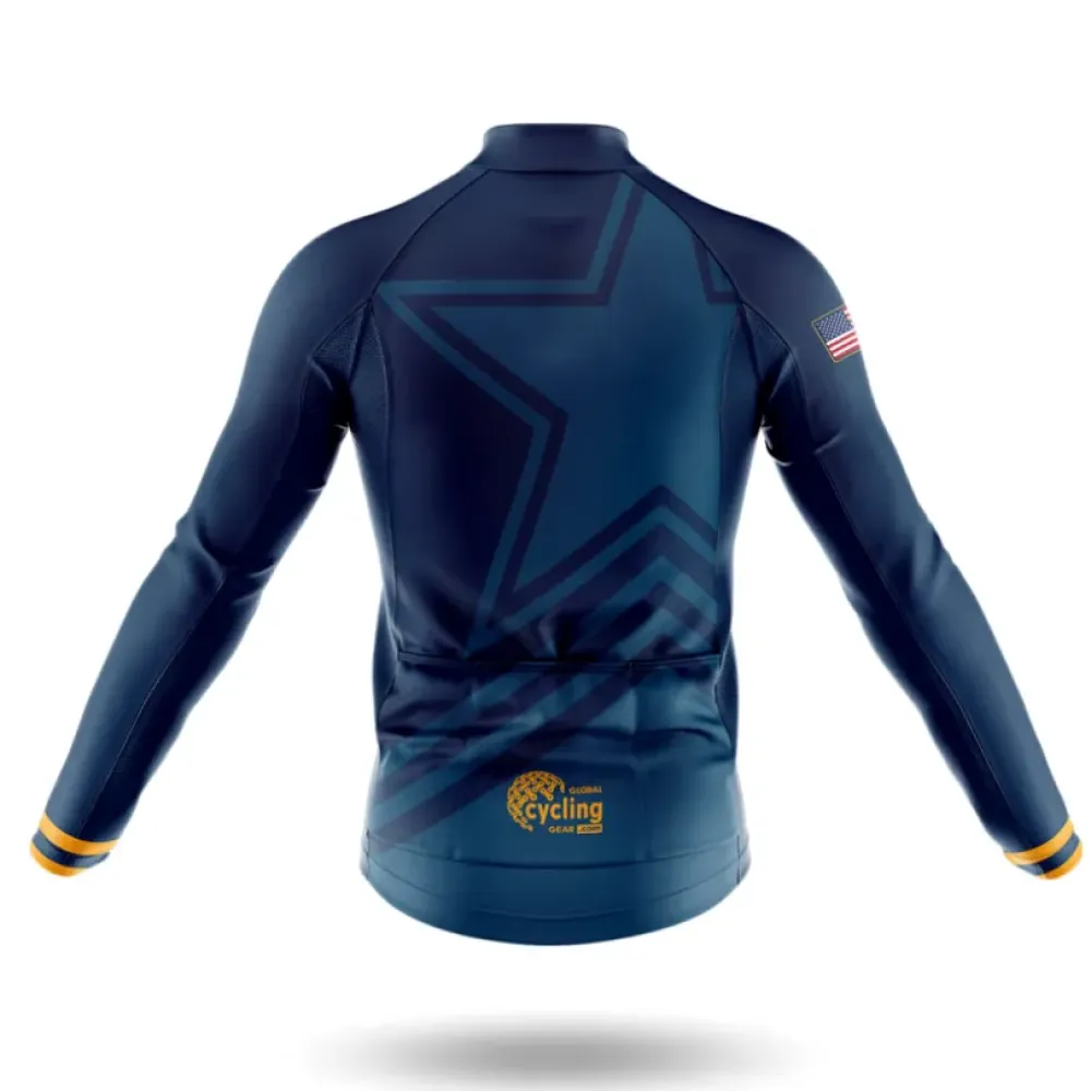 USA S5 Navy Cycling Kit Full Set Navy/Yellow/White