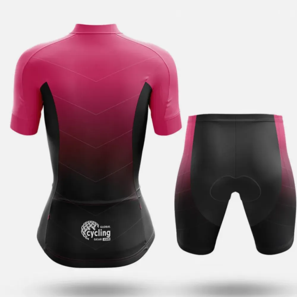 Cycling Shorts Breathable Black/Pink/Gradient