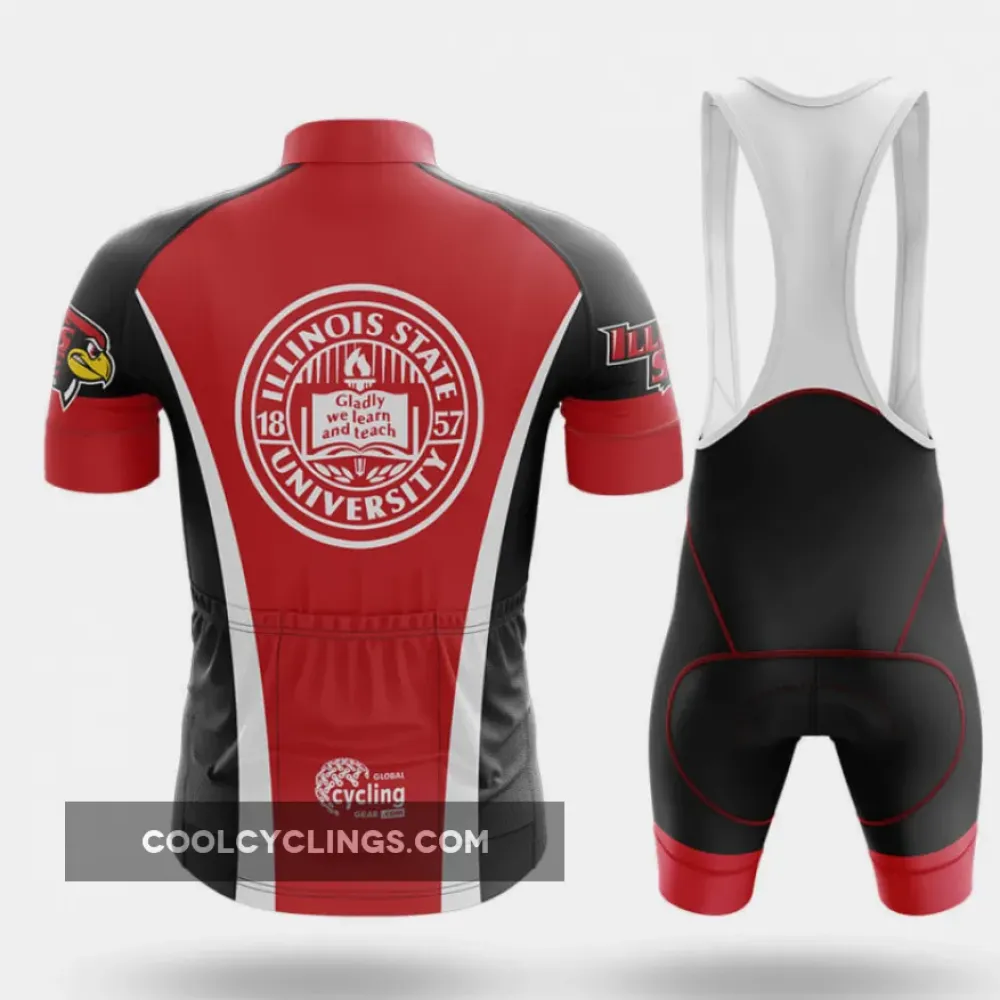 Illinois State University Cycling Kit Full Set Red/Black/White