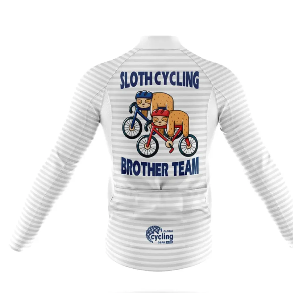 Cycling Brother Sloth Ver.2 Bibs White/Black/Grey