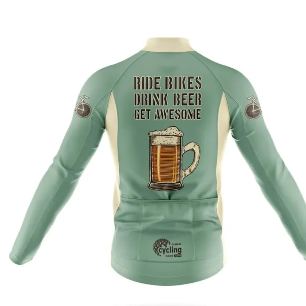 Cycling Bibs Vintage Style Mint/Black/Grey