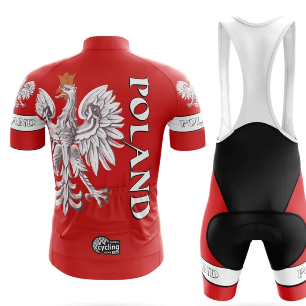 Poland Team Cycling Kit Eagle Red/Black/White
