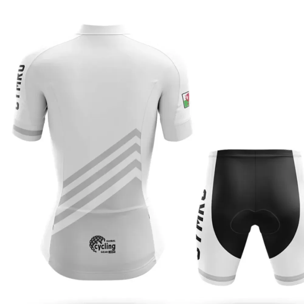 Cymru S5 White Cycling Shorts