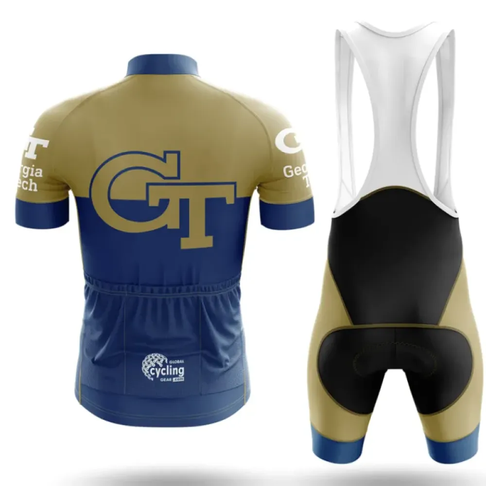 Georgia Tech Cycling Kit Full Set Navy/Gold/White
