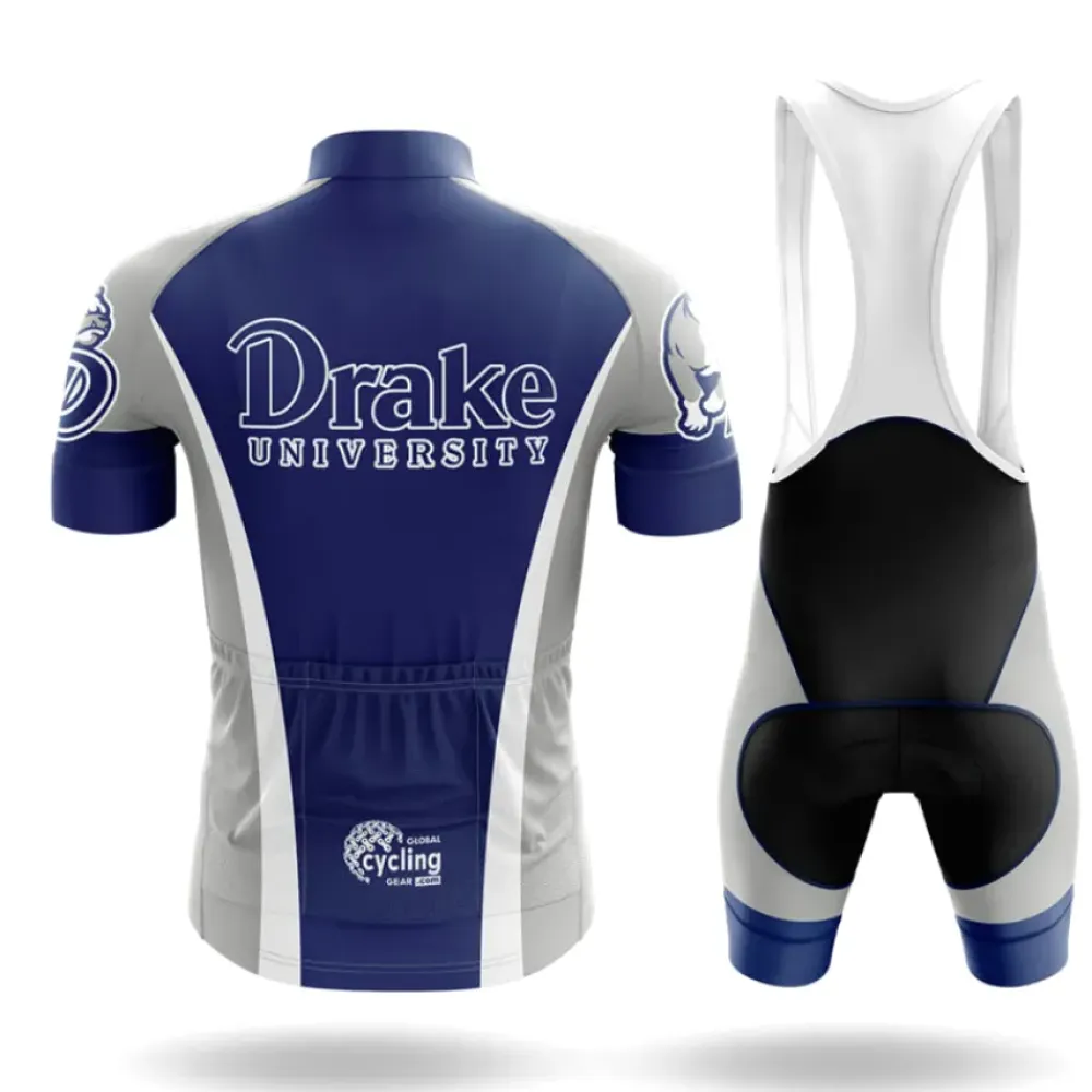 Drake University Cycling Jersey Navy/White/Grey