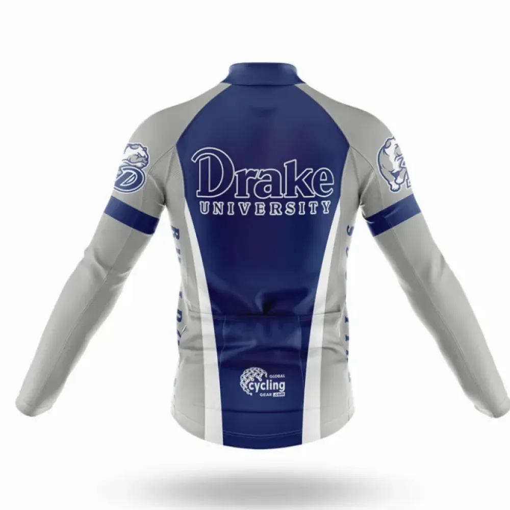 Drake University Cycling Jersey Navy/White/Grey