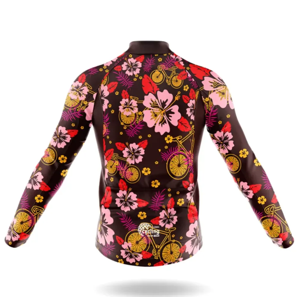 ALOHA V4 Floral Bicycle Pink/Gold/Black