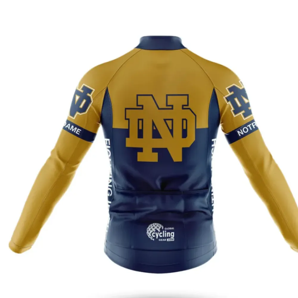 Notre Dame Cycling Jersey Irish Pride Navy/Gold/White